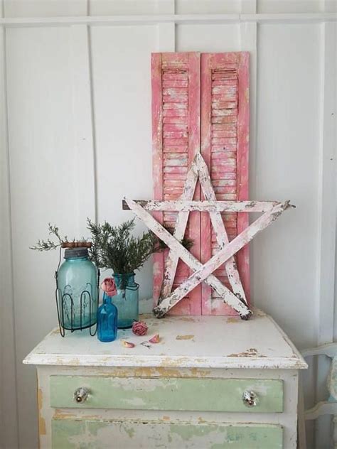 Reclaimed Wooden Star Wall Decor Rustic Farmhouse Wall Hanging Etsy