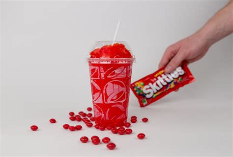 Taco Bell Unleashes A Strawberry Skittles Slushie So You Can Drink The
