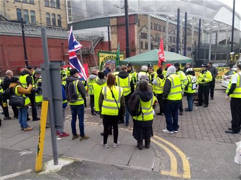 Far Right Attack On Manchester Rail Workers Picket Line Trade Union