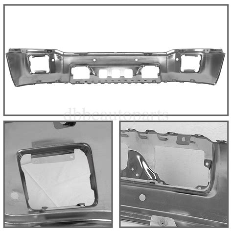 For 2014 2015 Gmc Sierra 1500 Steel Front Bumper Face Bar Chrome Ebay