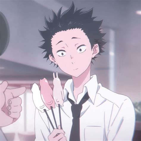 An Anime Character Holding Flowers And Pointing To The Side With His