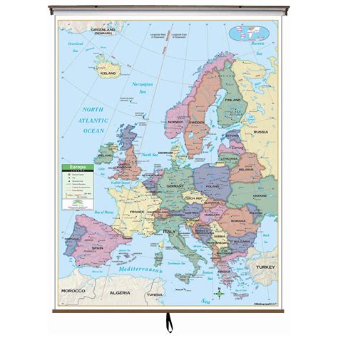 Map Of Europe With Longitude And Latitude