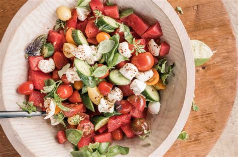 This Watermelon Tomato Caprese Salad Is My Summer Crush Camille Styles