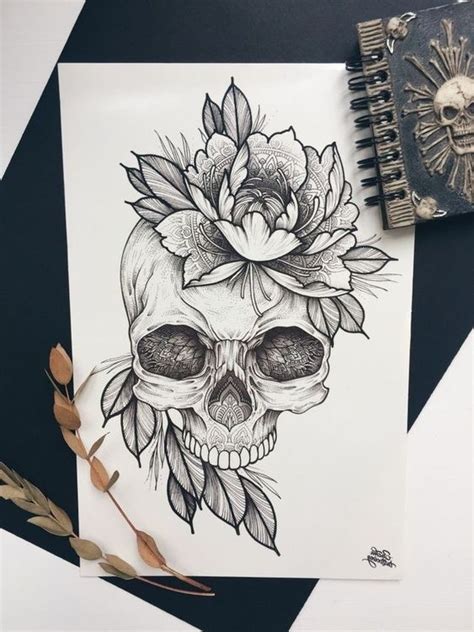 Desenhos De Caveiras Para Tatuagem Tatuagens Ideias Skull Tattoos