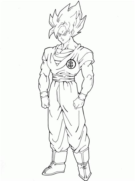 Super Saiyan Coloring Page