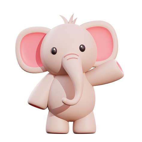 Cute Elephant 3d Illustration 8851564 Png