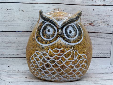 Owl Planter Pot Clay Flower Pot Owl Ts Handmade Etsy