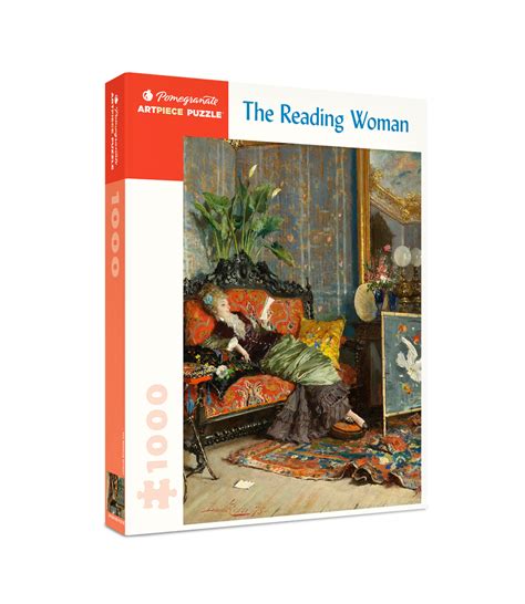 the reading woman 1000 piece jigsaw puzzle — pomegranate