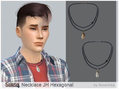 Sims By Severinka Necklace Hj Hexagonal • Sims 4 Downloads Sims