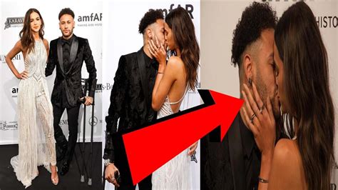 Neymars Kiss On Red Carpet With His Girlfriend Bruna Marquezine Youtube