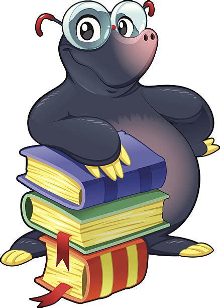 Cartoon Of The Mole With Glasses Illustrations Royalty Free Vector