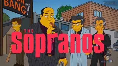 Los Soprano Intro Y Escena Final En Los Simpson Youtube