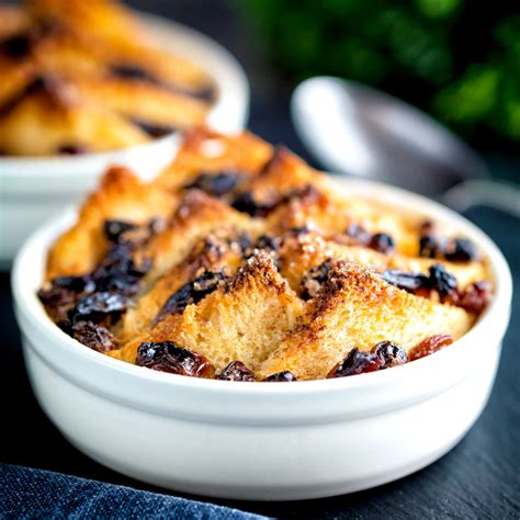 Individual Bread And Butter Puddings With Raisins Sultanas Krumpli