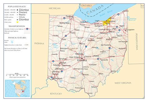 Ohio And Surrounding States Map Map