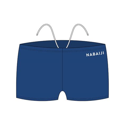 Maillot De Bain Natation Garçon Boxer 100 Basic Bleu Nabaiji