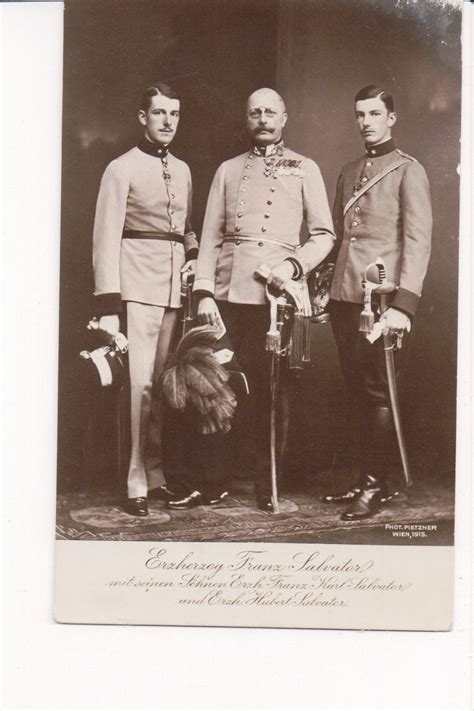 Archduke Franz Salvator Of Austria With His Sons Archduke Karl