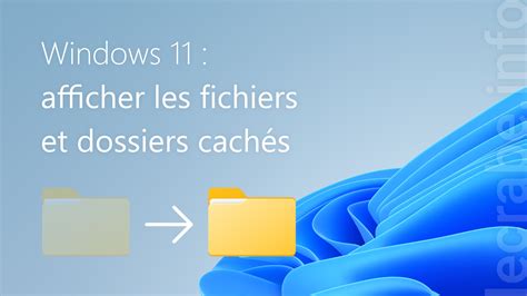 Windows Afficher Les Fichiers Et Dossiers Cach S Le Crabe Info