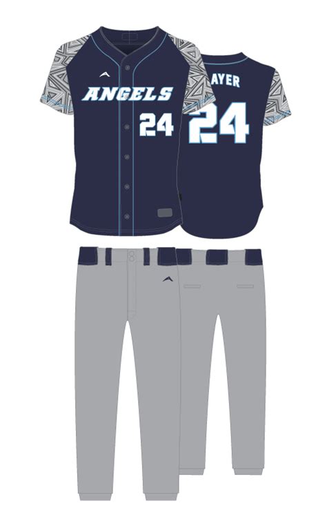 Baseball Softball Sublimation Uniform Angels Allen Sportswear