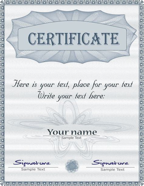 Gorgeous Diploma Certificate Template Eps Vector Uidownload