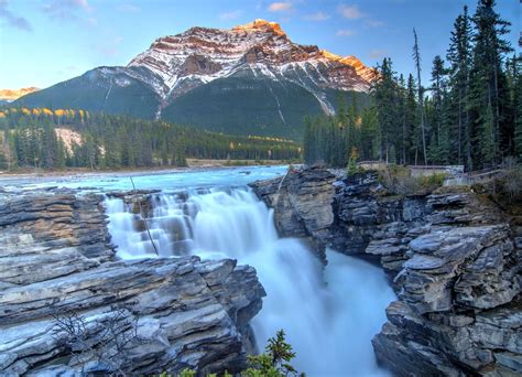 Athabasca Falls Canadian Rockies Athabasca Gorgeous Scenery
