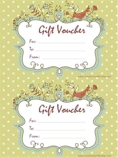 Voucher Template Free Printable - Printable Templates