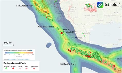 Click on an earthquake on the above map for more information. fault-map - Temblor.net
