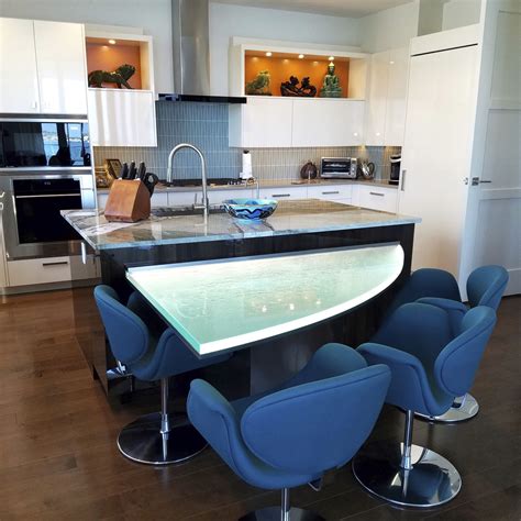 Glass Countertop Thinkglass Kitchen Heat Resistant Stain Proof