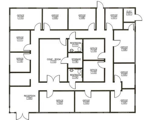 Office Floor Plan Floor Plans Hospital Floor Plan