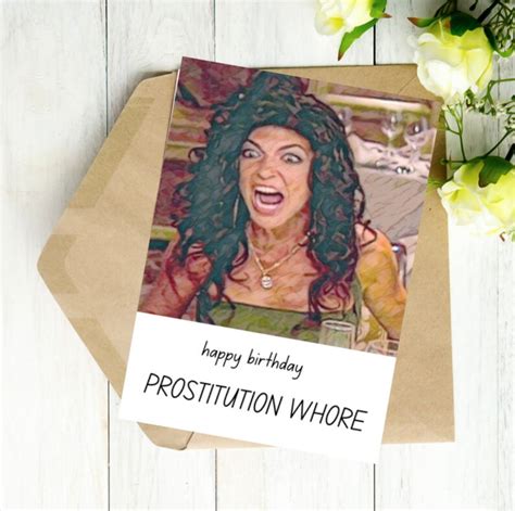 Happy Birthday Prostitution Whore Teresa Guidice Rhonj Etsy