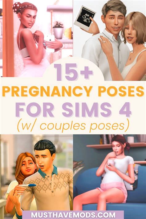15 Best Sims 4 Pregnancy Poses So You Can Have The Cutest Maternity Photoshoot Sims 4 Poses