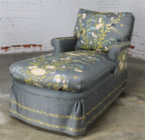 Vintage 1940s Double Armed Chaise Lounge Newly Upholstered Warehouse 414
