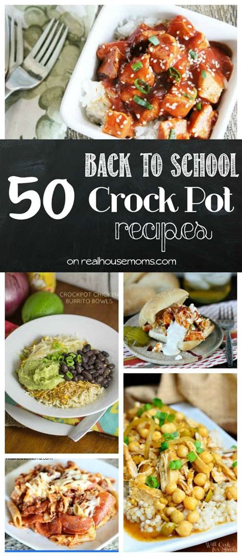 If you are looking to reduce your grocery budget check out these quick and delicious crock pot dinners that are sure to please. 50 Back to School Crock Pot Dinners ⋆ Real Housemoms