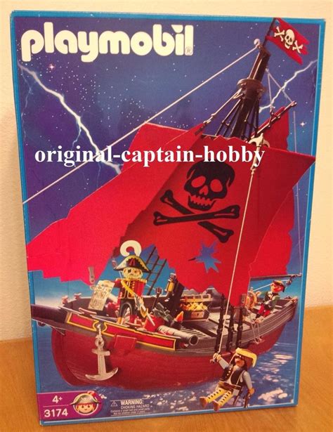 Playmobil Pirate Ship Red Corsair New In Box Unopened