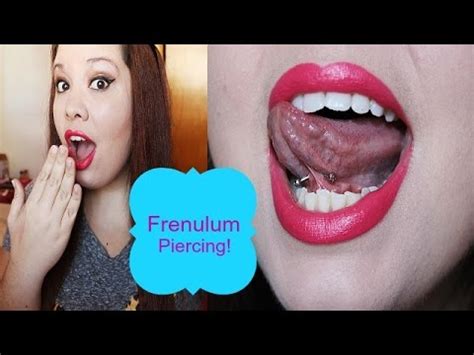 My New Frenulum Piercing Youtube
