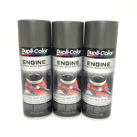 Duplicolor De1651 3 Pack Engine Enamel With Ceramic Cast Coat Iron