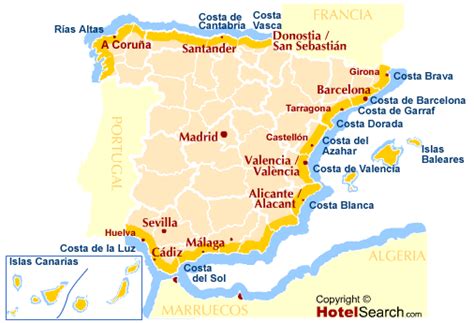 Hotel am Stand Spaniens, HotelSearch.com, Strandhotel Spanien