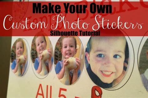 Personalized Photo Stickers Silhouette Tutorial Silhouette School