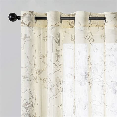 Window Curtains 54 Inch Length Jinchan Privacy Window Curtains For