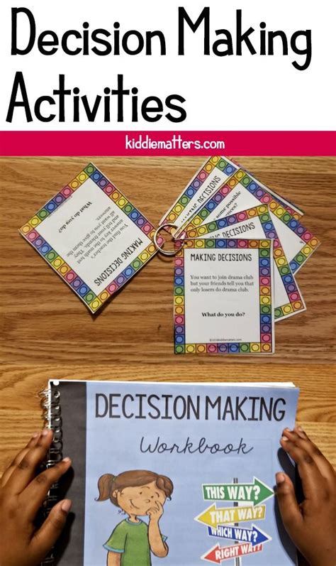 Decision Making Workbook For Kids That Explains The 7 Step Decision