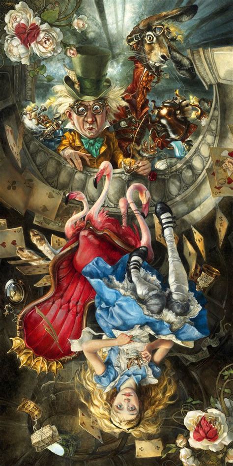 Were All Mad Here By Heather Theurer Alice In Wonderland Illustrations Alice In Wonderland