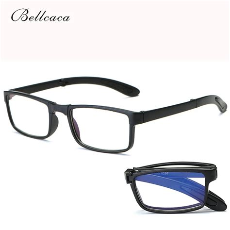 Tr90 Mini Folding Reading Glasses Men Women Anti Blue Rays Diopter Presbyopic Eyeglasses