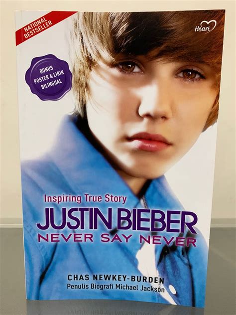 Free Buku Biografi Justin Bieber Poster Pembatas Buku Buku