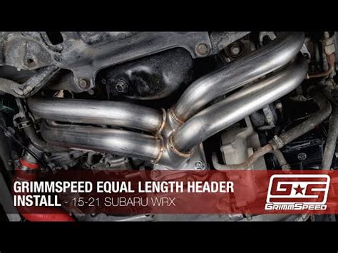 GrimmSpeed Equal Length Header Install Subaru WRX YouTube