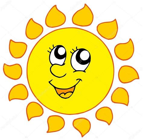 Dibujos Animados De Sol Sonriente — Vector De Stock 2148163