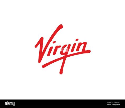 Virgin Group Rotated Logo White Background B Stock Photo Alamy