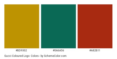 Gucci Coloured Logo Color Scheme Brand And Logo