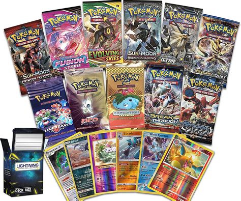 Lightning Card Collection 3 Booster Packs With A Bonus Holo Rare Card