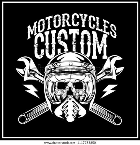 Motorcycles Custom Bike Logo Design Rider Stock Vector Royalty Free 1117783850 Shutterstock