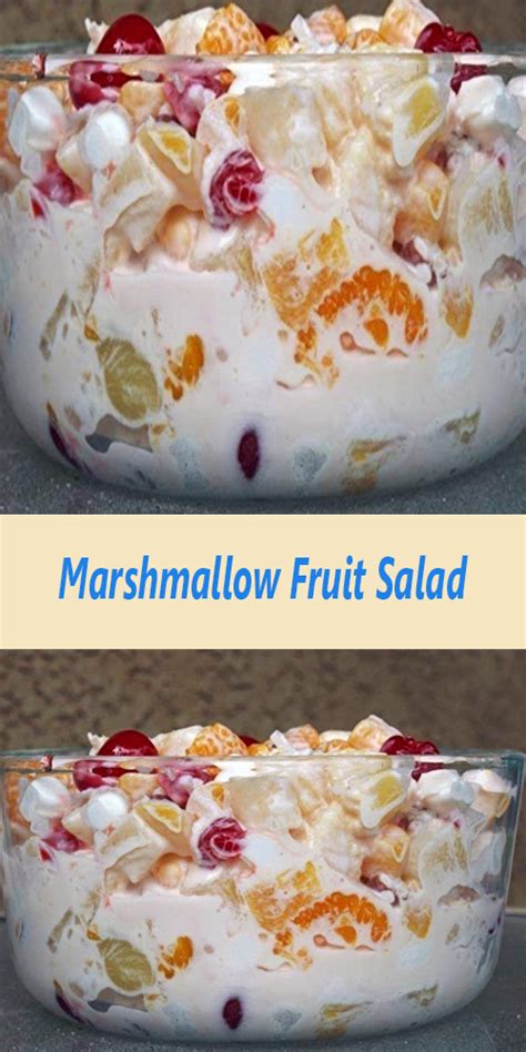 Here's an amazing fruit salad recipe & five easy tips for creating your own with what's on sale or in season. Marshmallow Fruit Salad in 2020 | Fruit salad with marshmallows, Maraschino cherries recipes ...