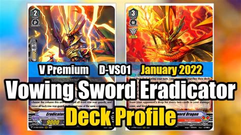 v premium vowing sword eradicator deck profile d vs01 cardfight